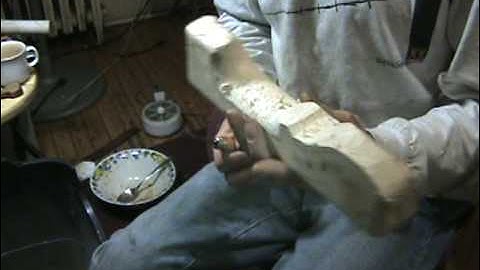 Carving a Violin neck and pegbox