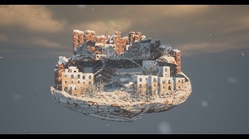 Olivia Ongai - Winter Desert Post-Apocalyptic Daytime Floating Island Assignment