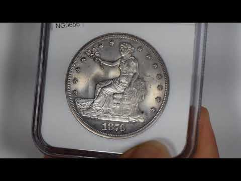 NG0656 1876 trade dollar NGC MS64