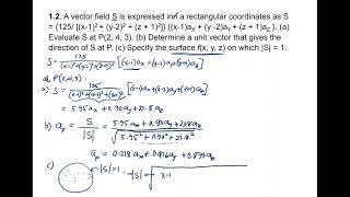 Vector Analysis - Review Problem 2 of 8