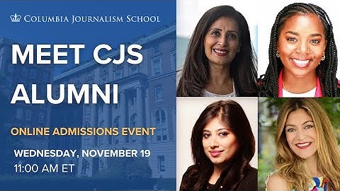 CJS Admissions: Meet Columbia Alumni