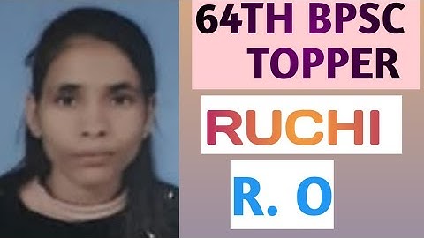 64TH BPSC TOPPER || RUCHI || R.O || MOCK INTERVIEW