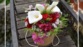 How to make Flower Bouquet in a box