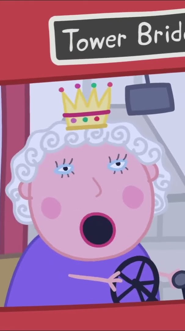 La Reina pasa a toda velocidad por el Puente de Londres | Peppa Pig en Español #Shorts #PeppaPig