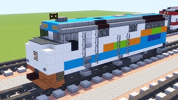 Minecraft Florida Tri-Rail F40PH Locomotive Tutorial