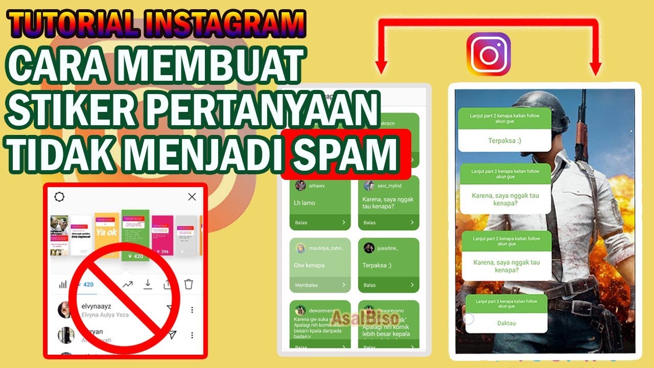 CARA MEMBUAT STIKER  PERTANYAAN INSTAGRAM  TIDAK  MENJADI 