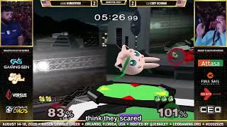 Hungrybox continuing to hit Cody after his controller disconnected 