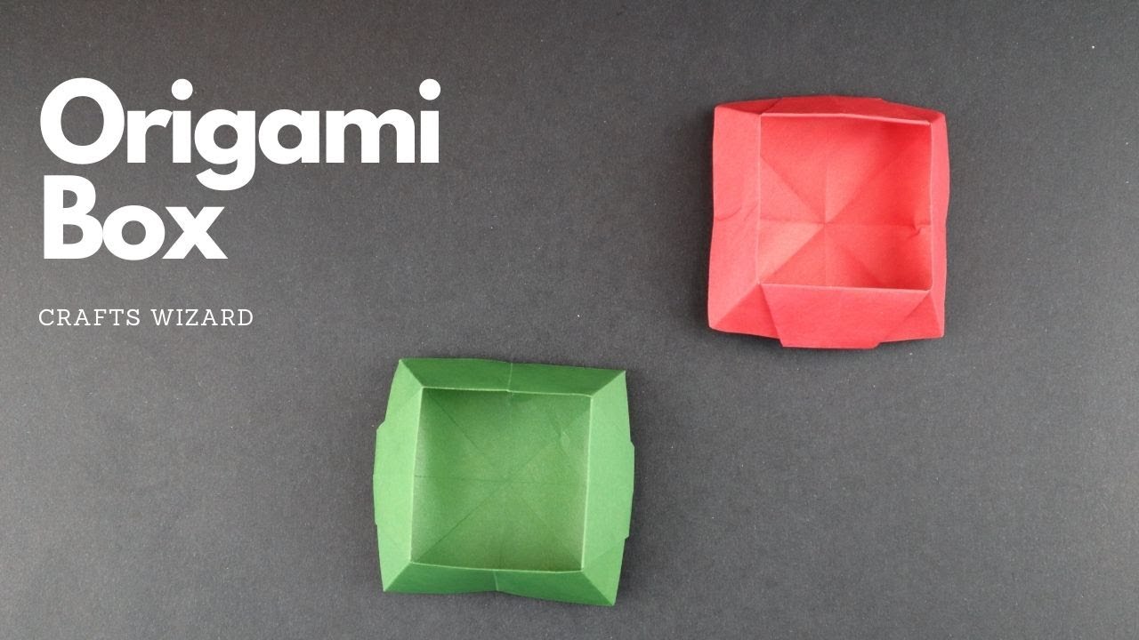 How To Make An Origami Box - YouTube
