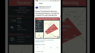 San Marcos, Texas Severe Thunderstorm 4-3-20