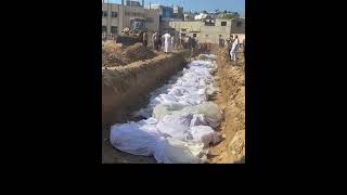 Gazzede İsrailin Şehit Ettiği Müslümanlar Toplu Mezarlara İnsanlık Ise Toplu Sessizliğe Gömüldü