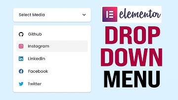 How To Add Drop-Down Menu In Elementor (2025) Tutorial For Beginners