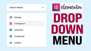 How To Add Drop-Down Menu In Elementor (2024) Tutorial For Beginners screenshot 4
