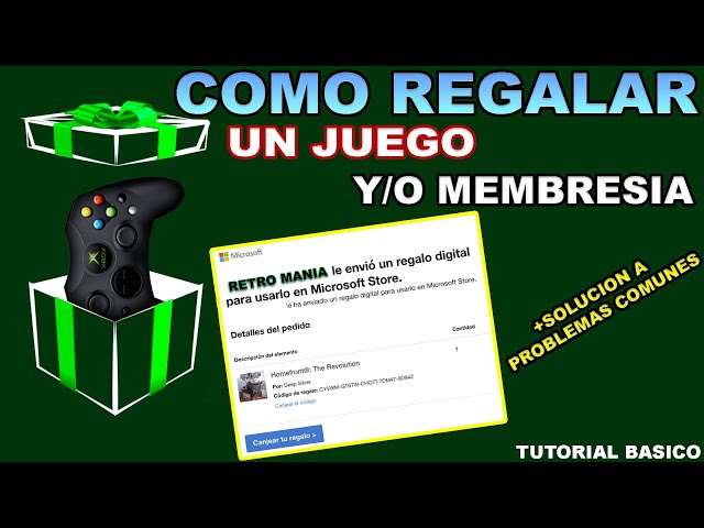 COMO REGALAR UN JUEGO Y/O MEMBRESIA DE XBOX - YouTube