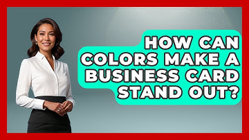 How Can Colors Make A Business Card Stand Out? - Graphic Design Nerd