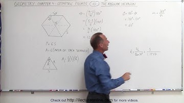 10.Geometry׃ Ch 4   Geometric Figures (10 of 18) The Regular Hexagon