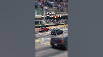 Pointer vs Mini Cooper #arrancones #dragracing