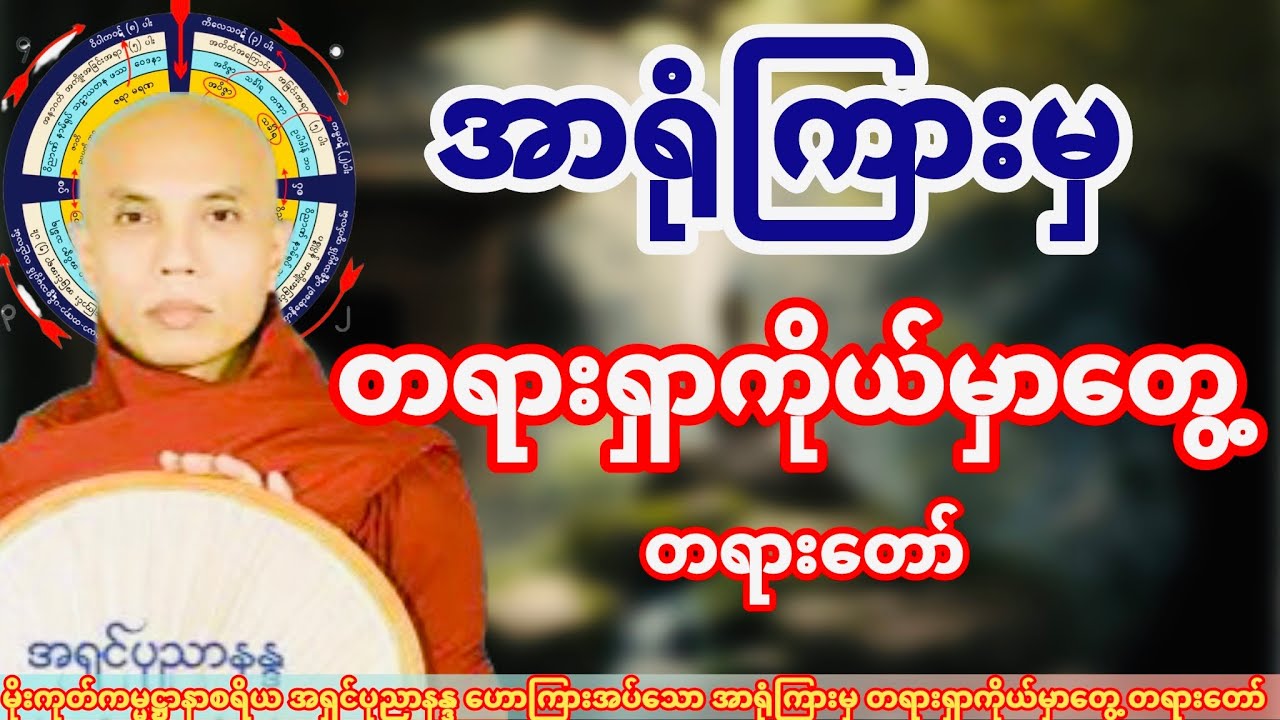 အာရုံကြားမှတရား ကိုယ်မှာတွေ့ တရားတော် (ဆရာတော် အရှင်ပုညာနန္ဒ)