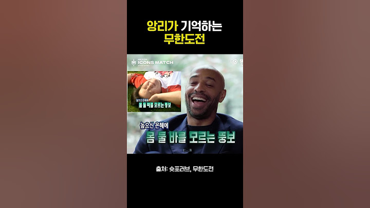앙리가 기억하는 무한도전