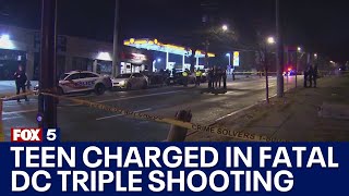 Injured 15-year-old charged with murder in Southeast DC triple shooting | FOX 5 DC