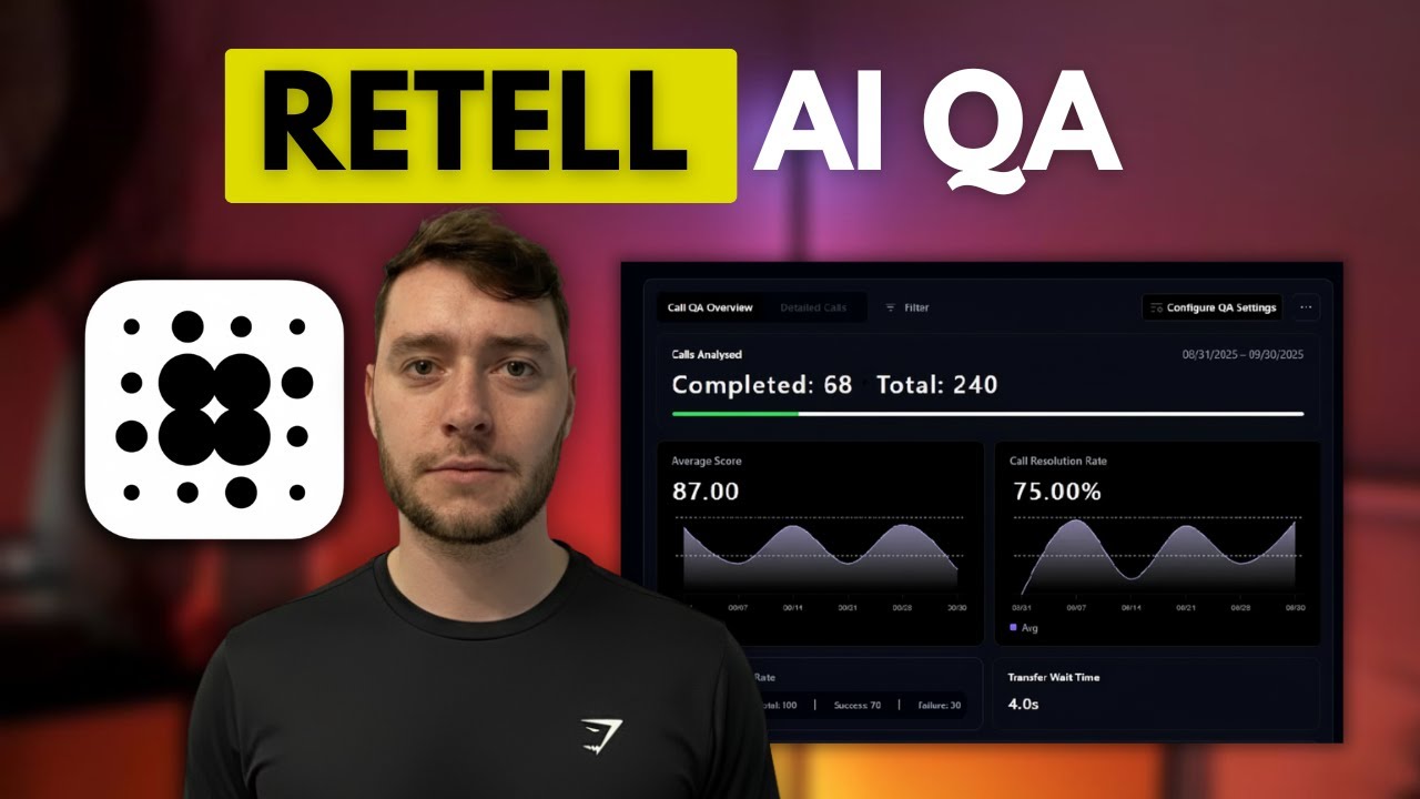 Retell AI QA tool analyzing voice agent calls