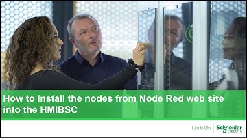 How to Install the nodes from Node Red web site into the HMIBSC