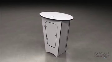 🔐 Portable Locking Trade Show Counters 🔐