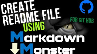Creating your README file using markdown monster system application screenshot 3