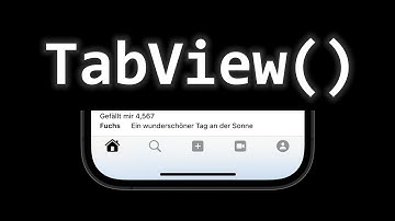 GANZ EINFACH TabView in SwiftUI erklärt