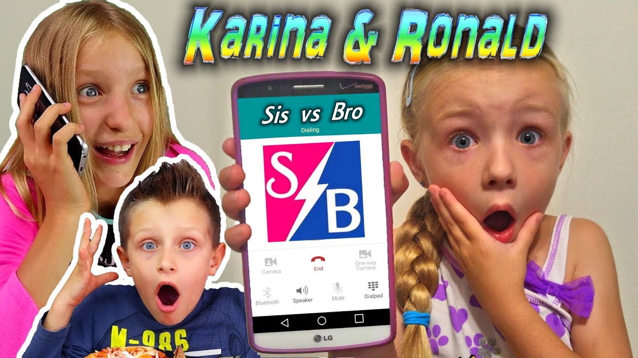 Calling Sis Vs Bro Karina And Ronald Omg They Answered Cake Challenge Skit Youtube - karina omg roblox live