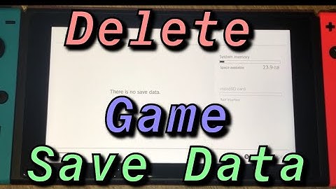 Nintendo Switch How to Delete Save Data of Games! NEW!