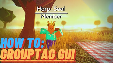 Roblox Studio: How To Make Group Tags | 2022