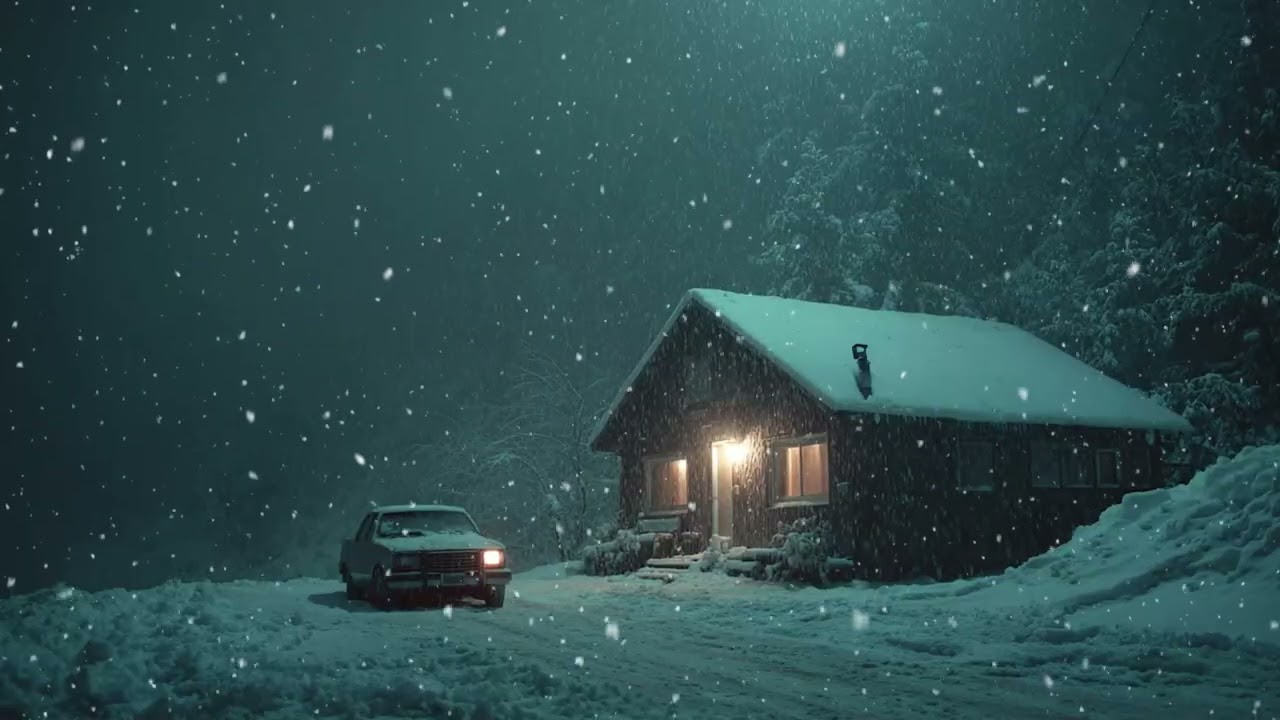 Purple Room Night 💜 Chill Piano & Warm Fireplace Ambience for Focus, Calm & Relaxation