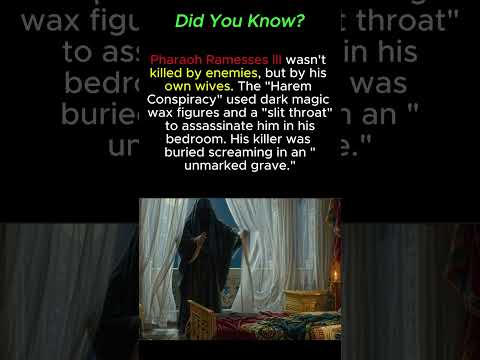 The Pharaoh Killed by His Own Wives 😳