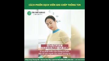 Khi phiên dịch viên chuyên nghiệp tốc ký =)))