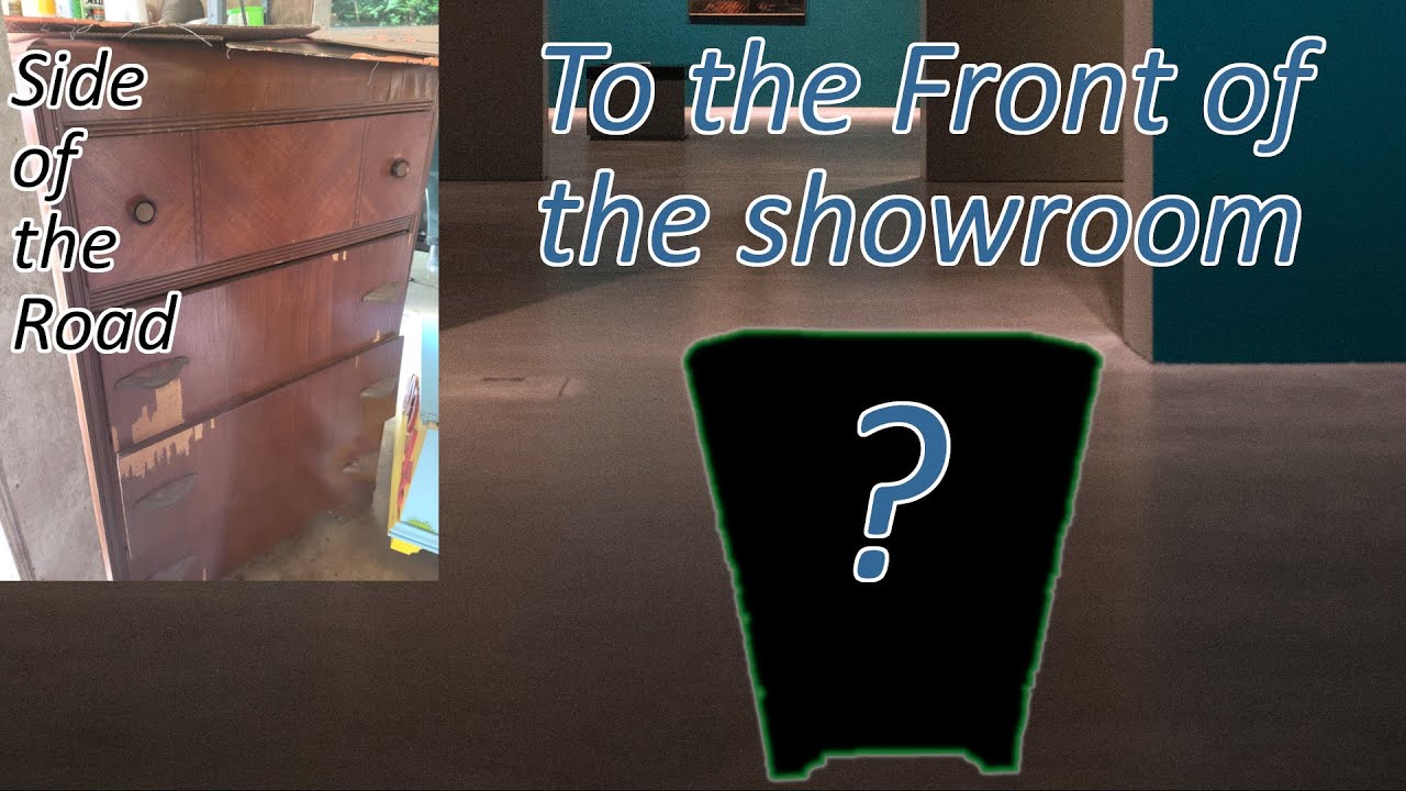 Road side find furniture flip Waterfall dresser