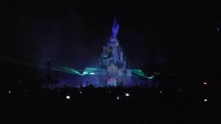 Disneyland Paris after dark and Firework show