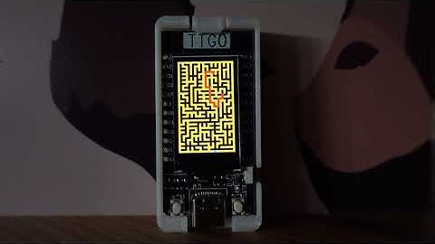 TTGO T Display   Labyrinth Orange