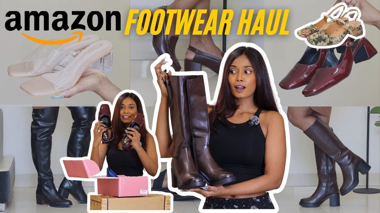 Коллекция обуви Amazon | Примеряем модные сапоги, каблуки и туфли | Обзор театральной обуви | 