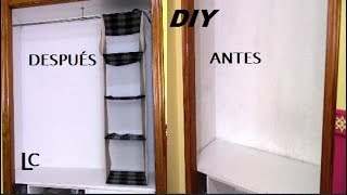 Organizador de armario colgante :diy 