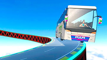 Car Racing Games - Impossible Bus Simulator Tracks Driving - Gameplay Android free games