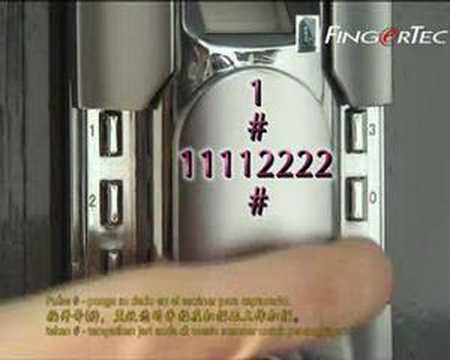 Keylock 6600_08-Enrollment & Verification by Fingerprint