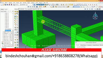 #ABAQUS/ #FEA #analysis of #Reinforced #Concrete #Beam-#Column #joint || #BEAM_column_joint tutorial