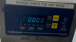 Calibration adjustment of a Fairbanks HR5000