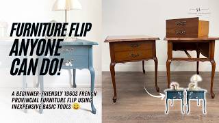 French Provincial Furniture Flip with BASIC Tools