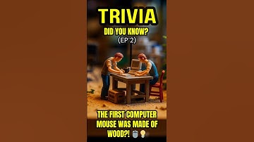 The First Computer Mouse Was Made of Wood?! #didyouknow