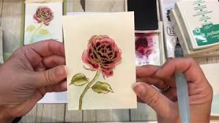 How to make 2 different Emboss Resist Cards