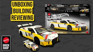 Mattel Brick Shop Audi R8 LMS Unboxing, Building, and Review