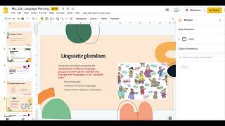 LECTURE 11 LANGUAGE PLANNING MLL 230
