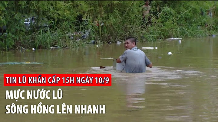 Tin lũ khẩn cấp 15h ngày 10/9: Mực nước lũ sông Hồng lên nhanh | VTVWDB