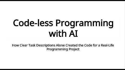 Code-less Programming with AI: How Clear Task Descriptions Can Automate Your Coding